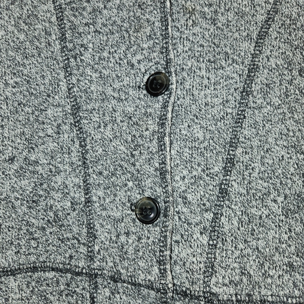 True Grit Women's Gray Marled Jacket/Blazer Size S Button Front Collar Comfort - Picture 6 of 12